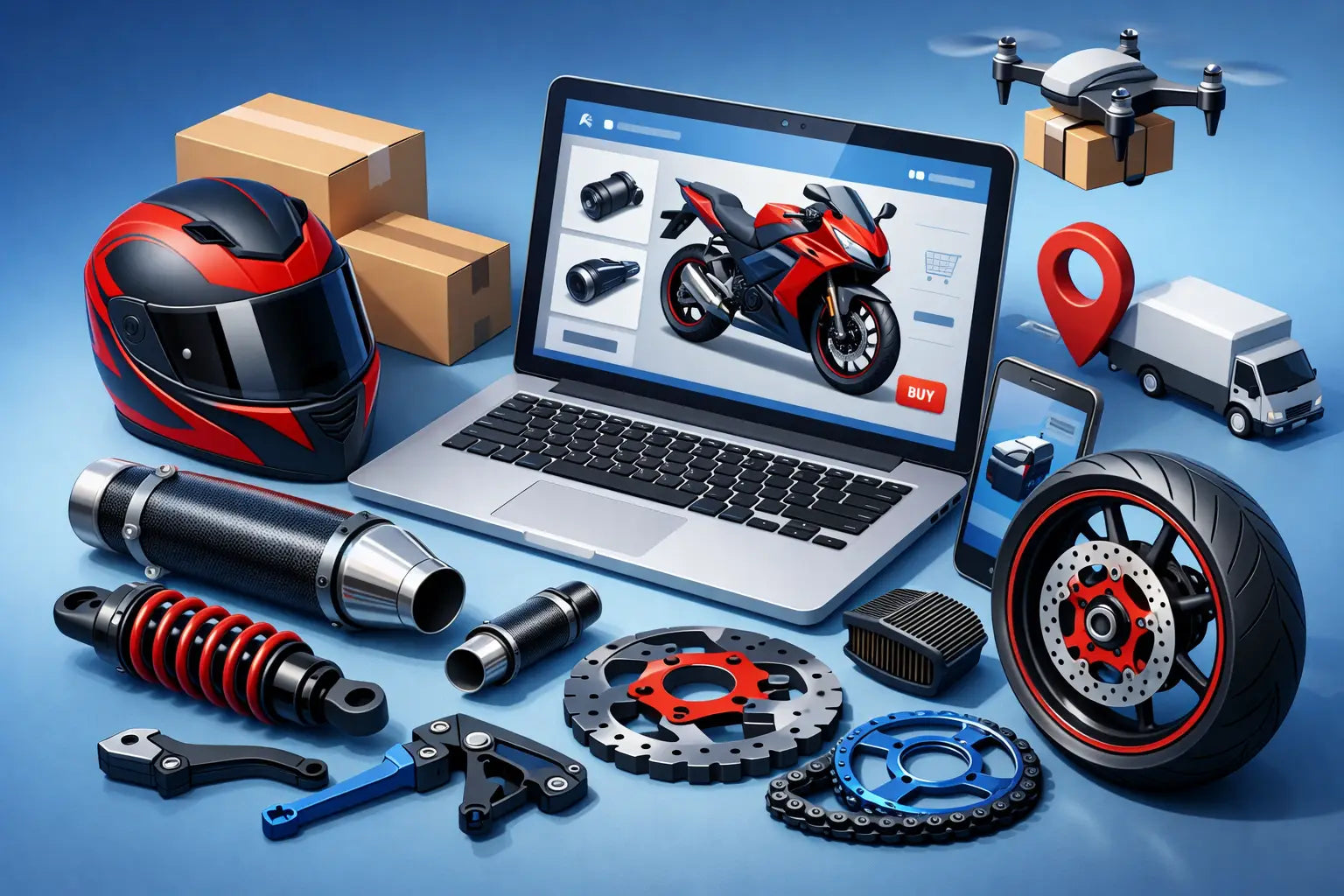 Buying Aftermarket Motorcycle Parts Online