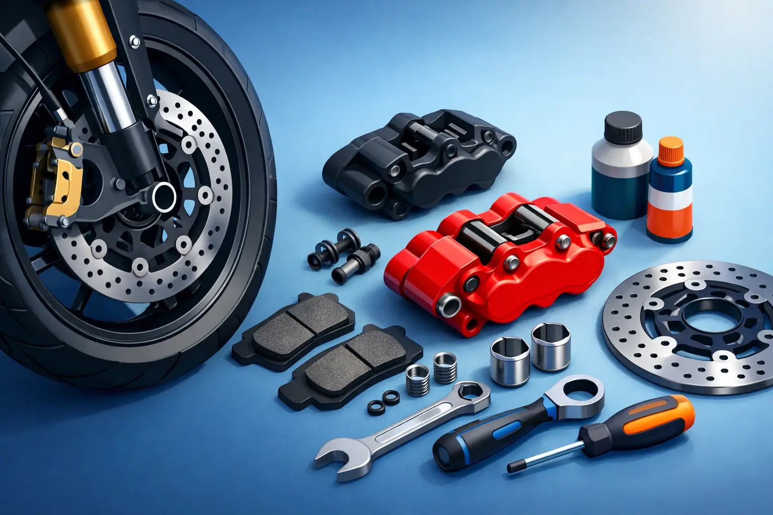 Motorcycle Brake Caliper Replacement Guide