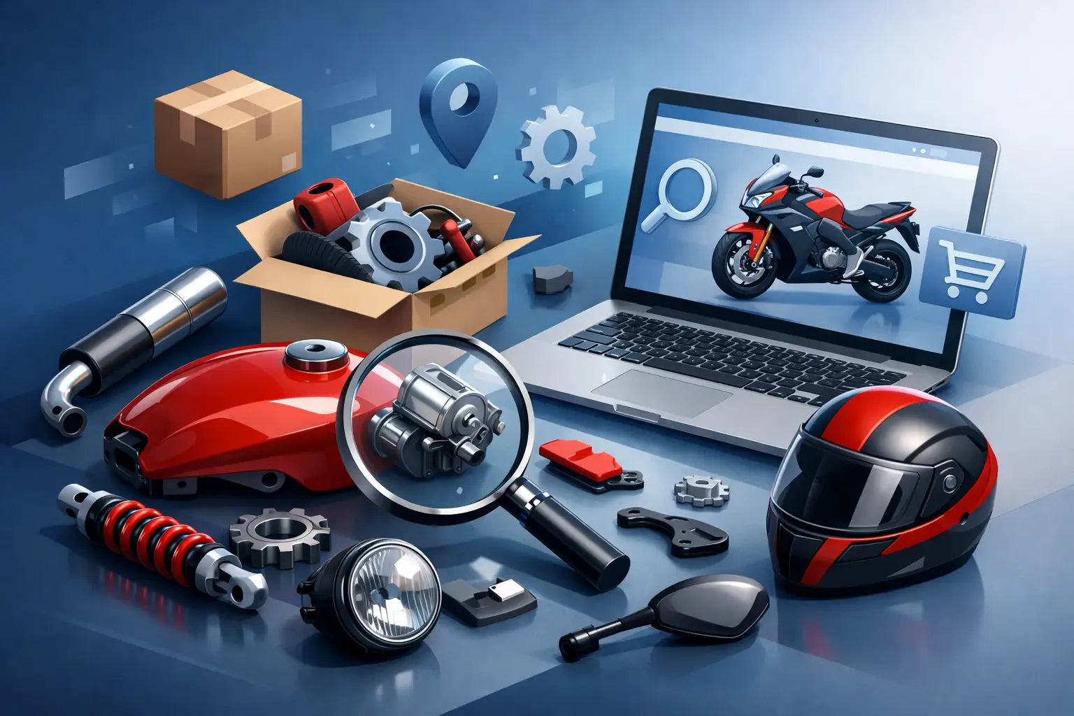 How to Find Discontinued Motorcycle Parts Online