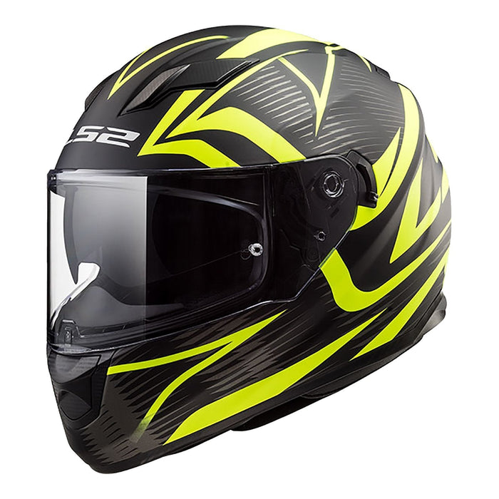 LS2 FF320 STREAM EVO JINK HELMET - MATTE BLACK / HI-VIS YELLOW