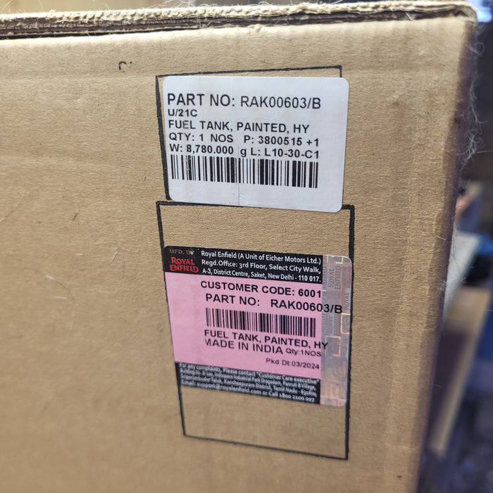 RAK00603/B Shotgun 650 Petrol Tank, Hurricane Grey